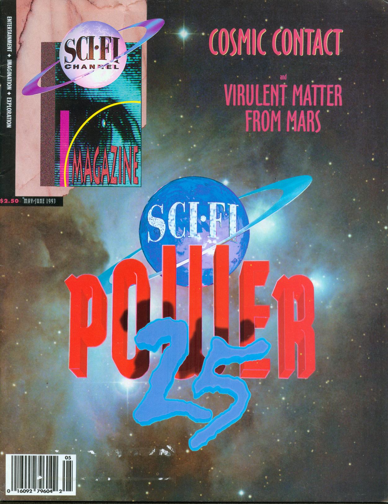 SCI-FI CHANNEL magazine side cover Issue 3  May/June 1993