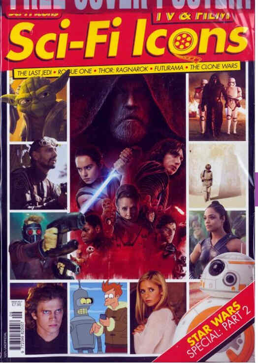 SCI-FI ICONS magazine side cover Issue 9  December 2017