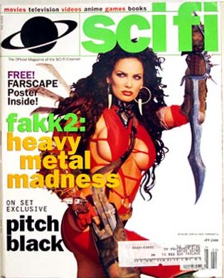 SCI FI magazine side cover February 2000