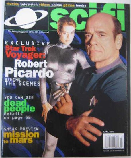 SCI FI magazine side cover April 2000