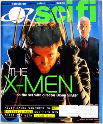 SCI FI magazine side cover August 2000