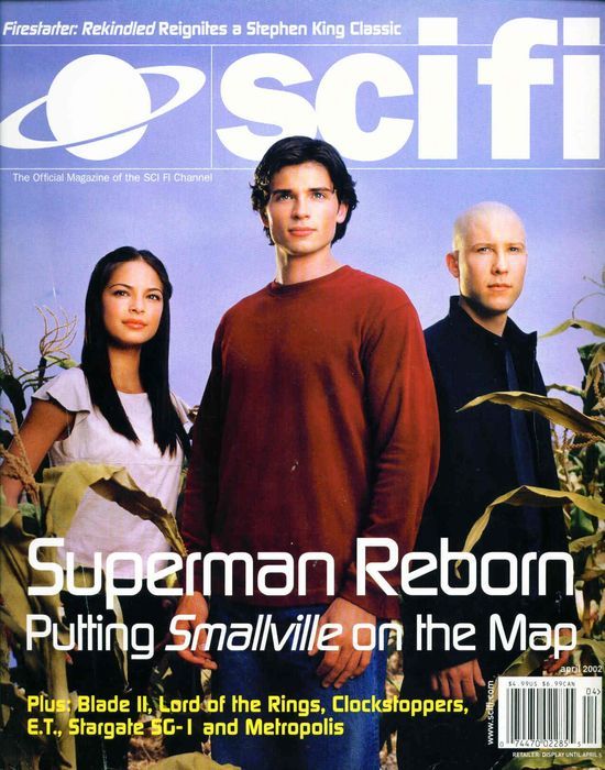 SCI FI magazine side cover  Vol 8 # 2 April 2002