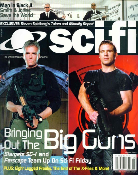 SCI FI magazine side cover  Vol 8 # 4 August 2002