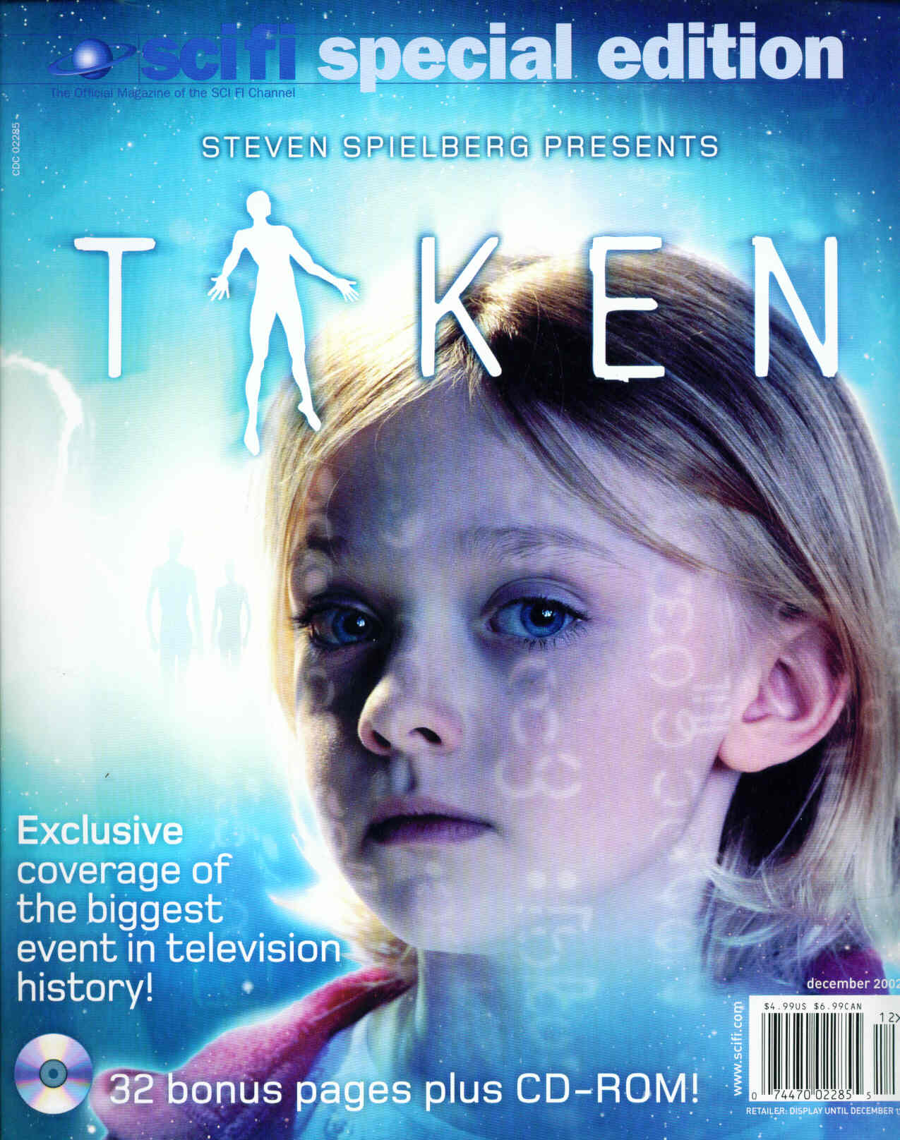 SCI FI magazine side cover  Vol 8 # 6 December 2002