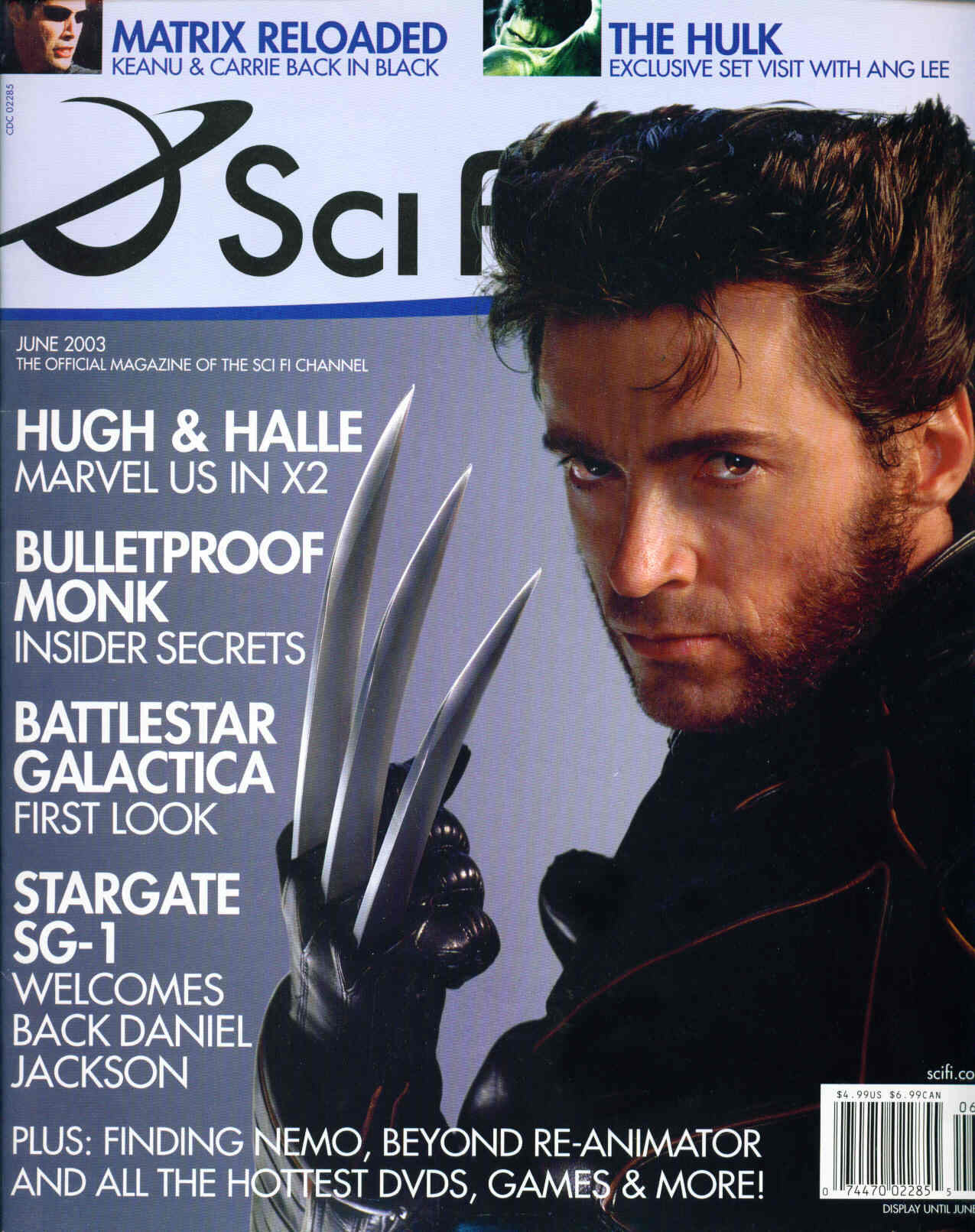 SCI FI magazine side cover  Vol 9 # 3 June 2003