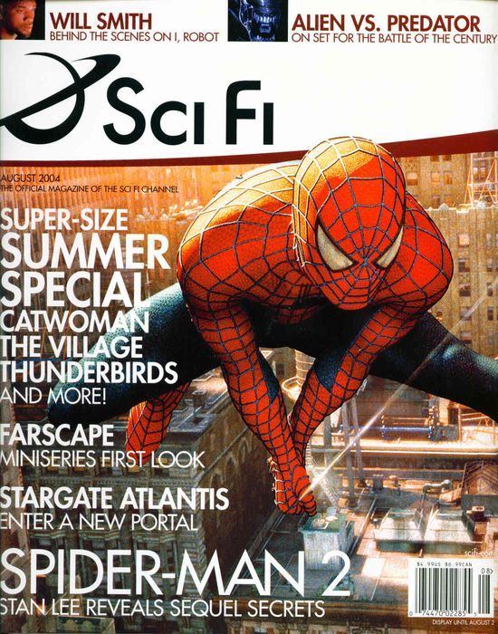 SCI FI magazine side cover  Vol 10 # 4 August 2004