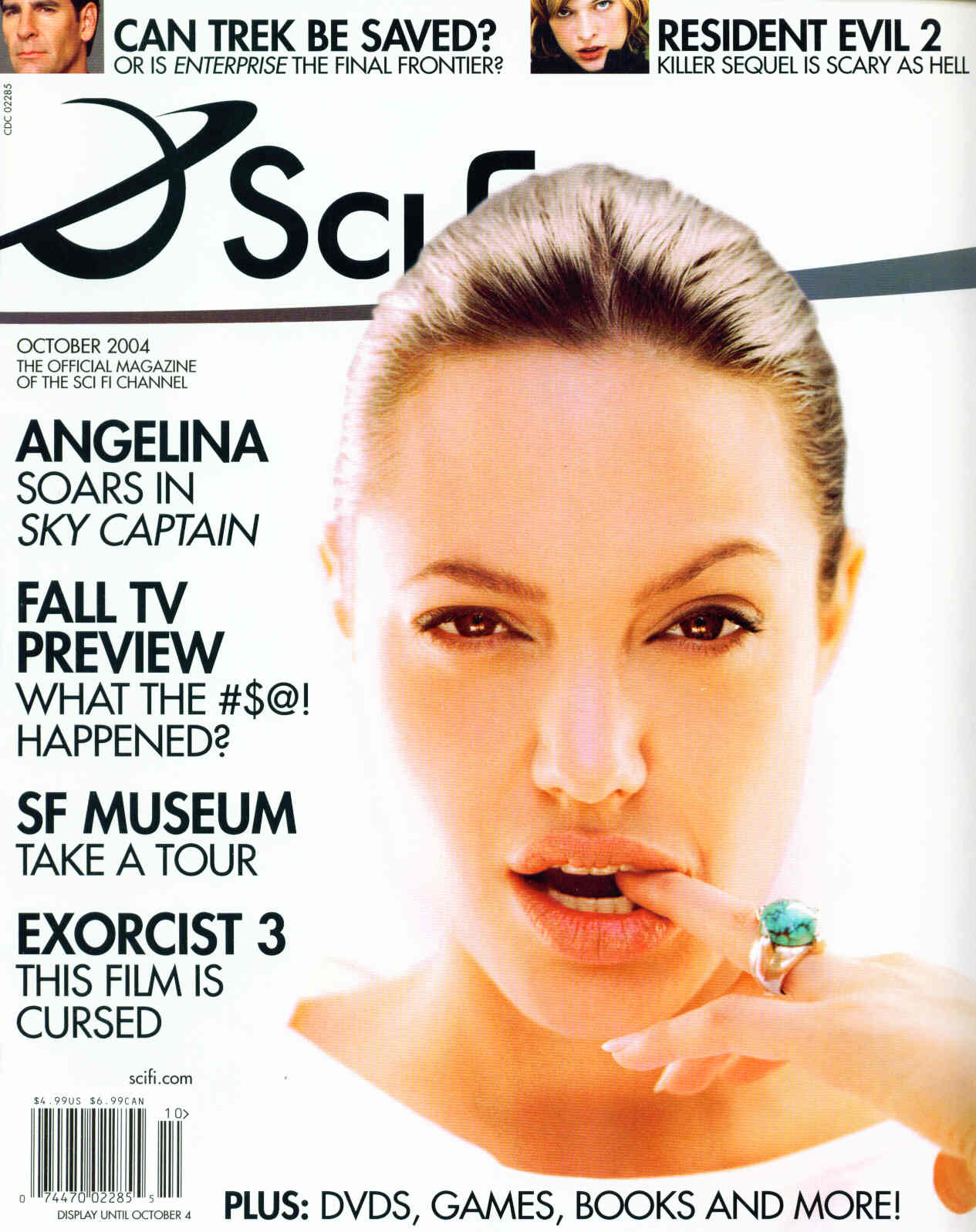 SCI FI magazine side cover  Vol 10 # 5 October 2004