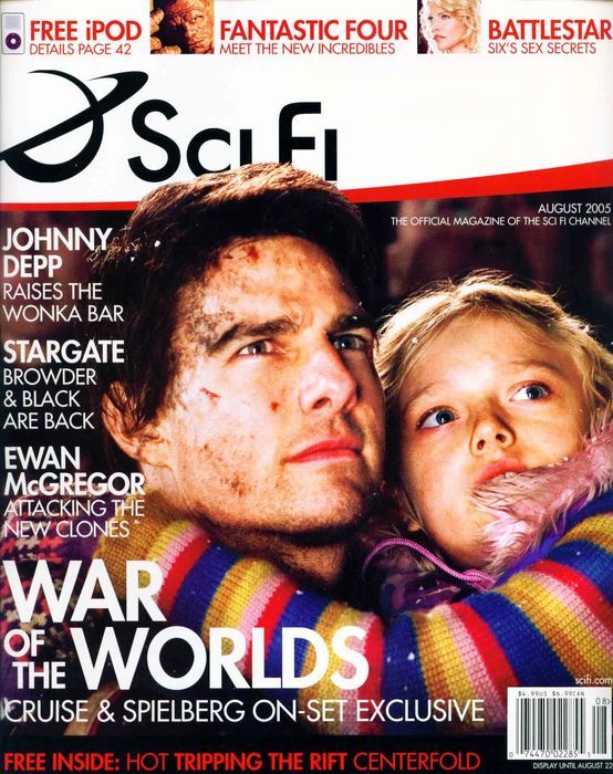 SCI FI magazine side cover  Vol 11 # 4 August 2005