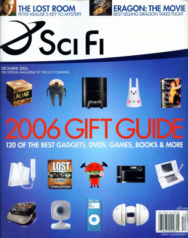 SCI FI magazine side cover  Vol 12 # 6 December 2006