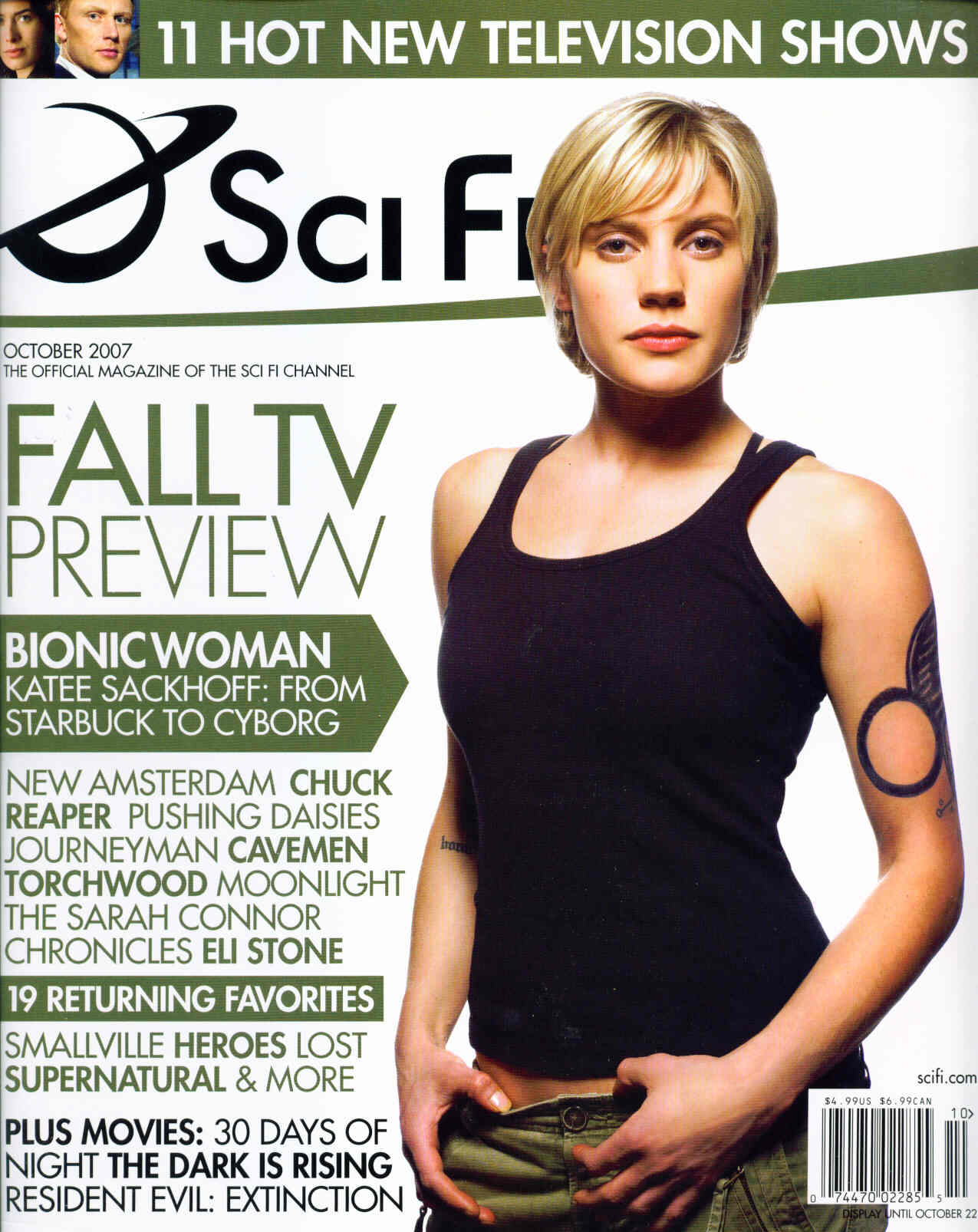 SCI FI magazine side cover  Vol 13 # 5 October 2007