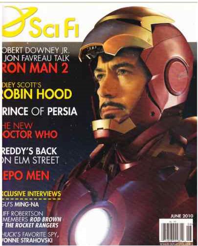 SCI FI magazine side cover  Vol 16 # 3 June 2010