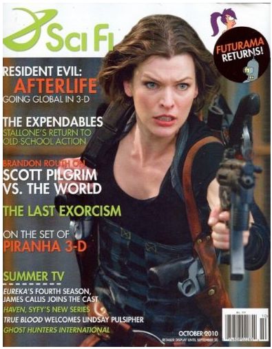 SCI FI magazine side cover  Vol 16 # 5 October 2010