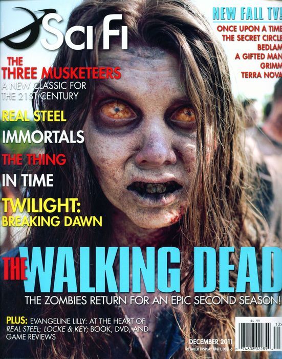 SCI FI magazine side cover  Vol 17 # 6 December 2011