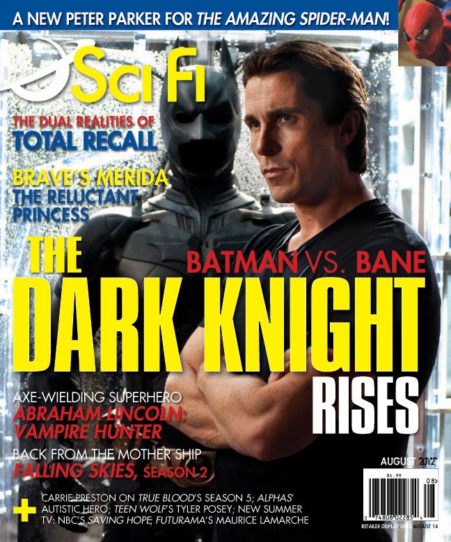 SCI FI magazine side cover  Vol 18 # 4 August 2012