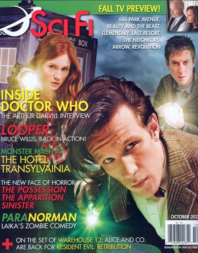 SCI FI magazine side cover  Vol 18 # 5 October 2012