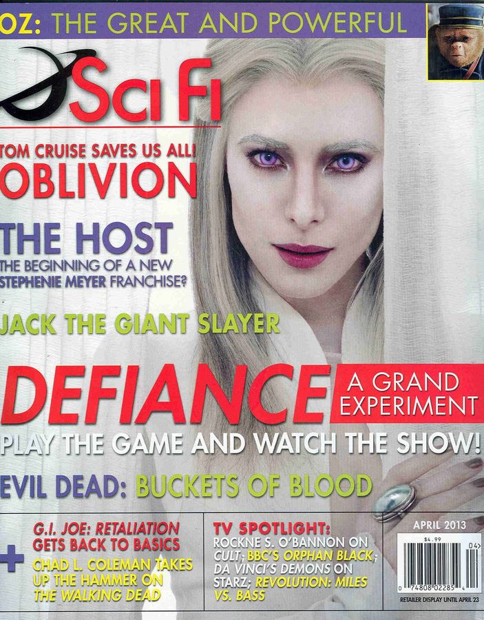 SCI FI magazine side cover  Vol 19 # 2 April 2013