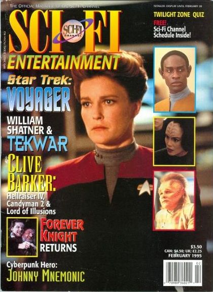 SCI FI magazine side cover February 1995