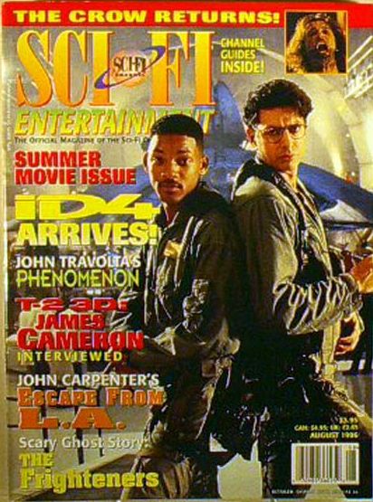 SCI FI magazine side cover August 1996