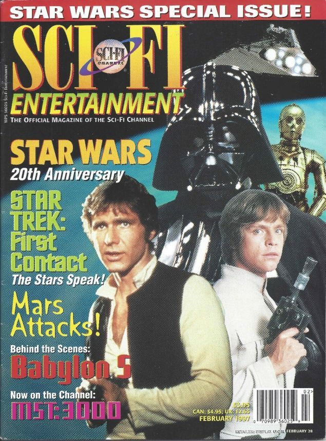 SCI FI magazine side cover February 1997