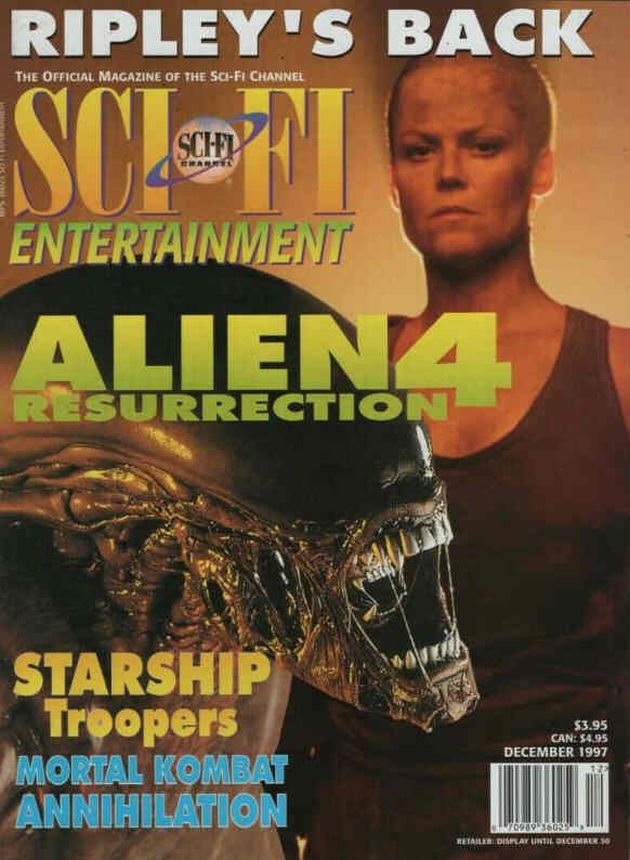 SCI FI magazine side cover December 1997