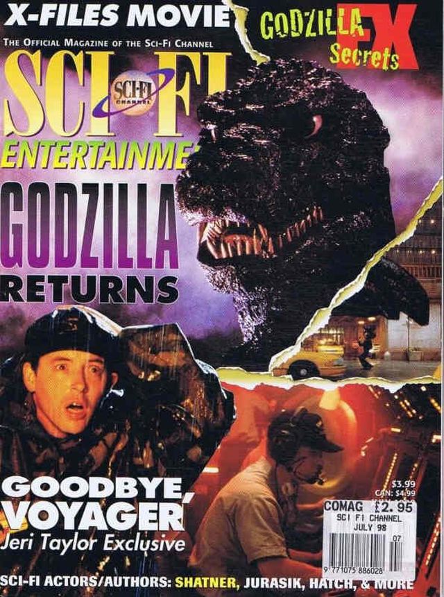 SCI FI magazine side cover July 1998
