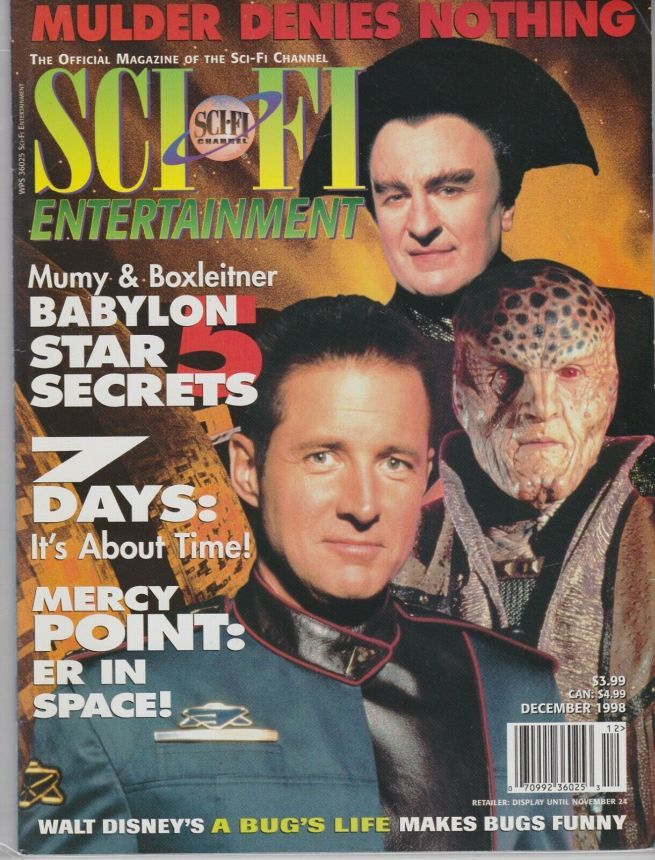 SCI FI magazine side cover December 1998