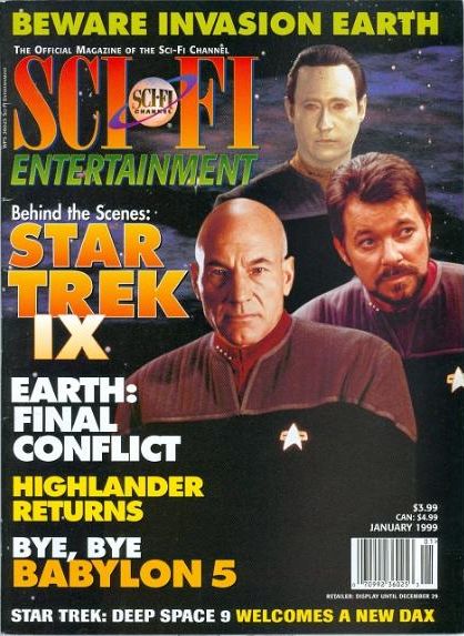 SCI FI magazine side cover January 1999