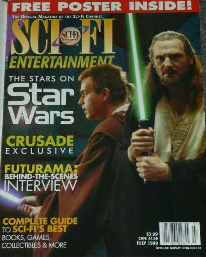 SCI FI magazine side cover July 1999