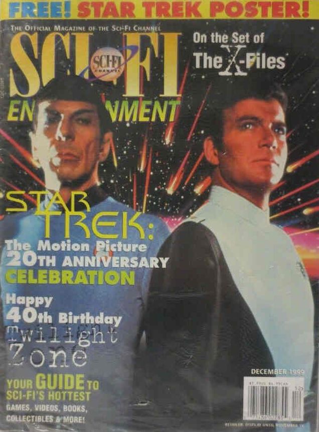 SCI FI magazine side cover December 1999