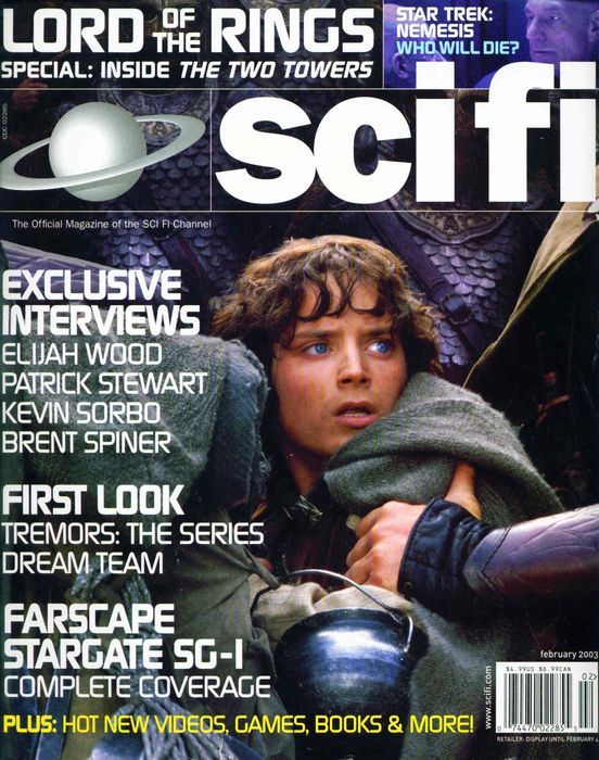 SCI FI magazine side cover  February 2003