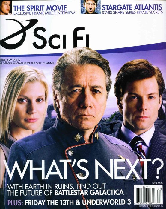 SCI FI magazine side cover  February 2009