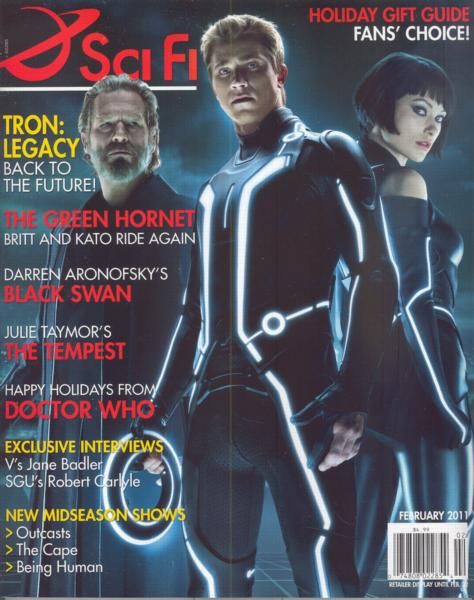 SCI FI magazine side cover  February 2011