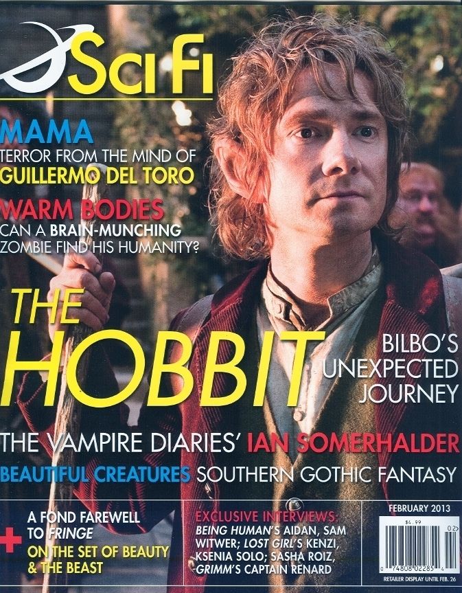 SCI FI magazine side cover  February 2013