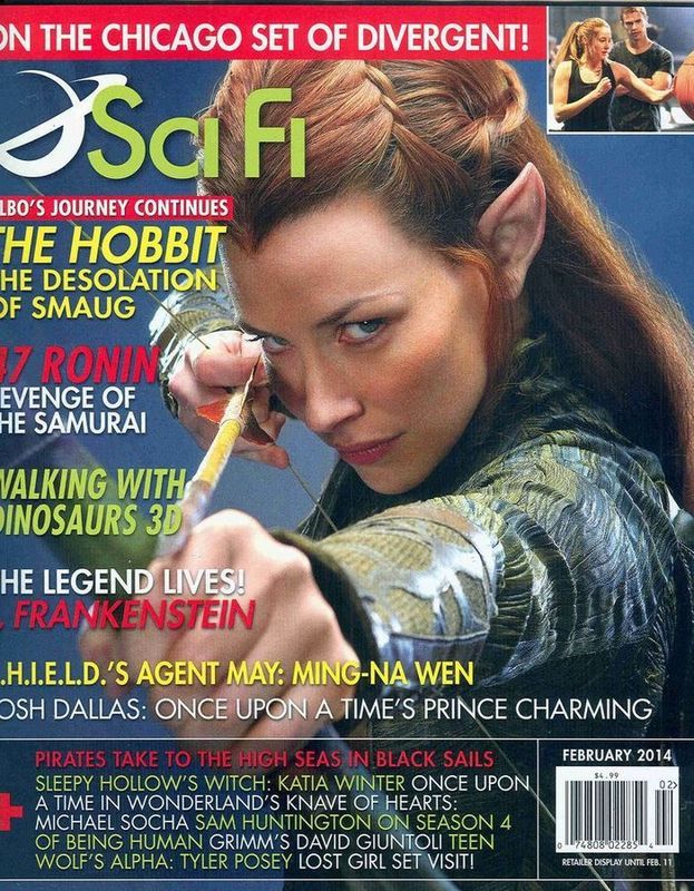 SCI FI magazine side cover  February 2014
