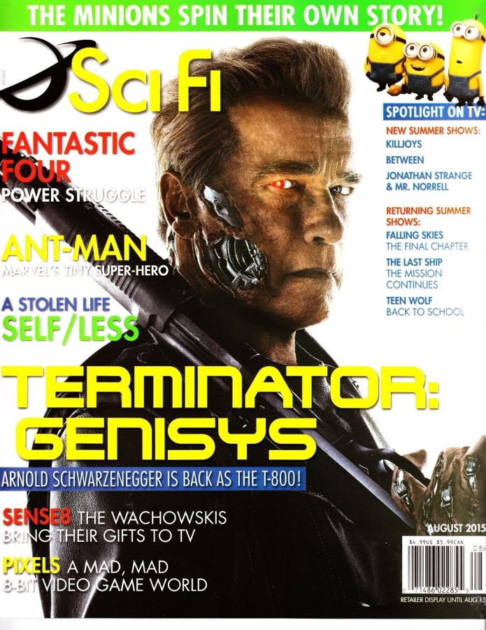 SCI FI magazine side cover August 2015