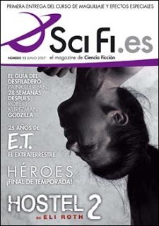 SCI-FI.es magazine side cover Issue 13 June 2007