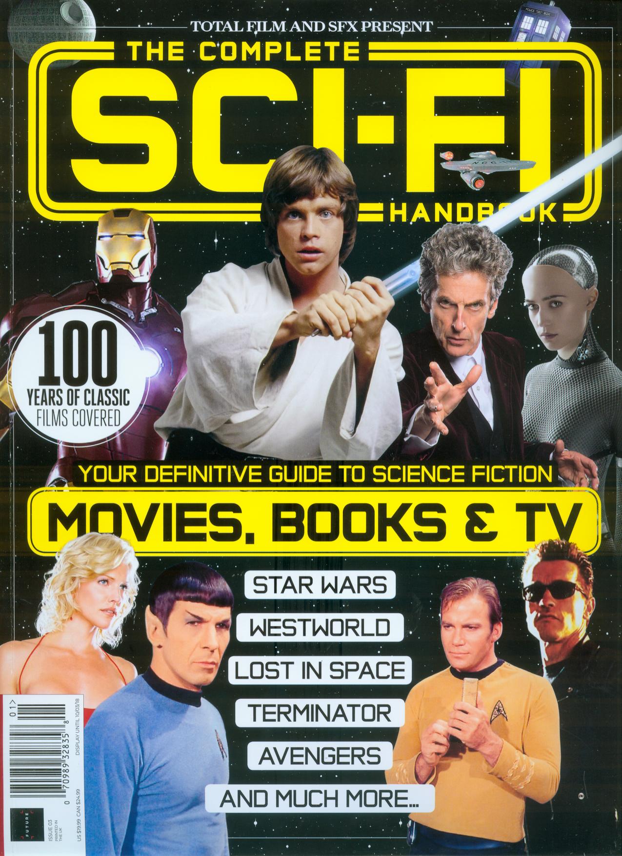COMPLETE SCI-FI HANDBOOK magazine side cover Issue 3   2018