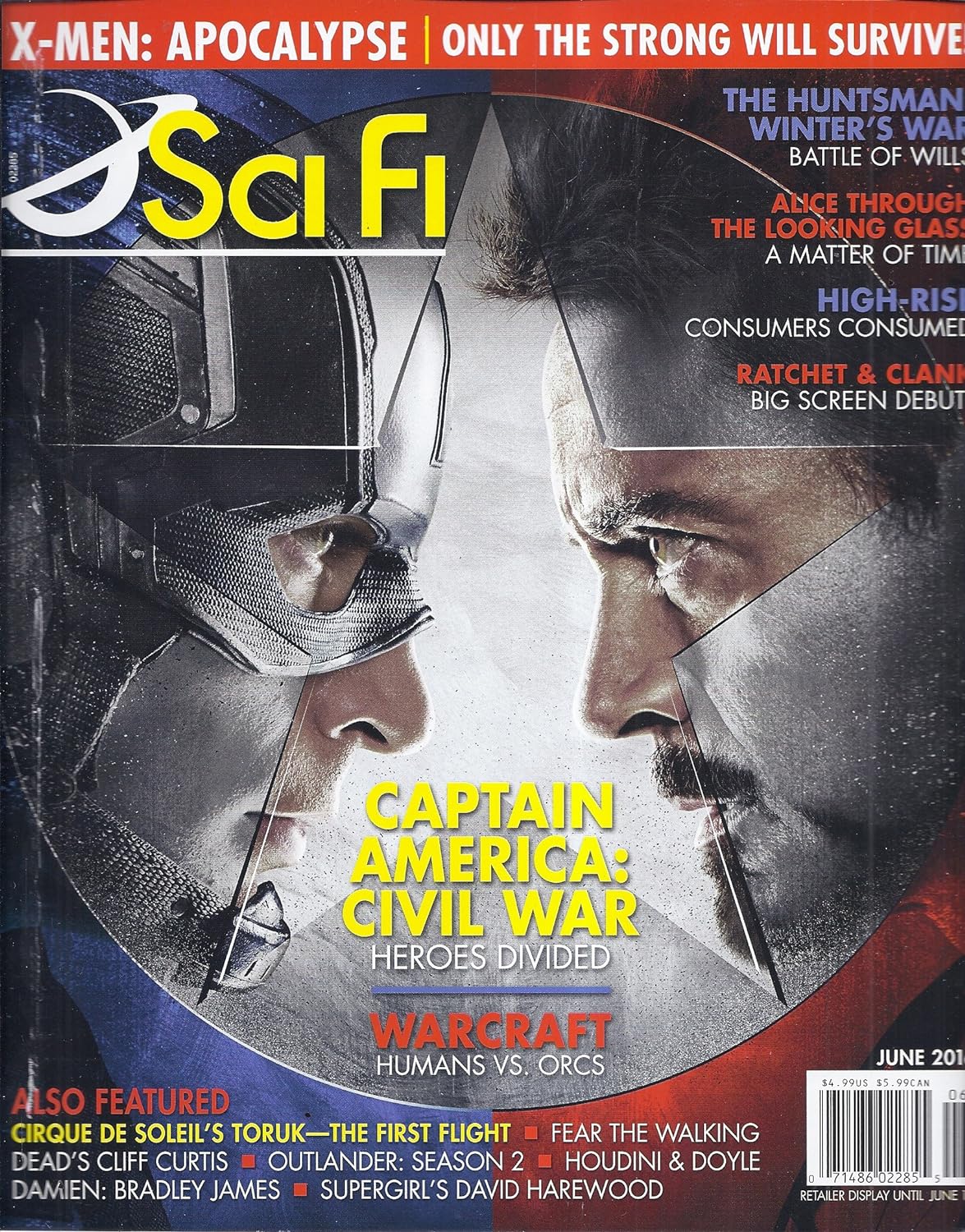 SCI FI magazine side cover June 2016