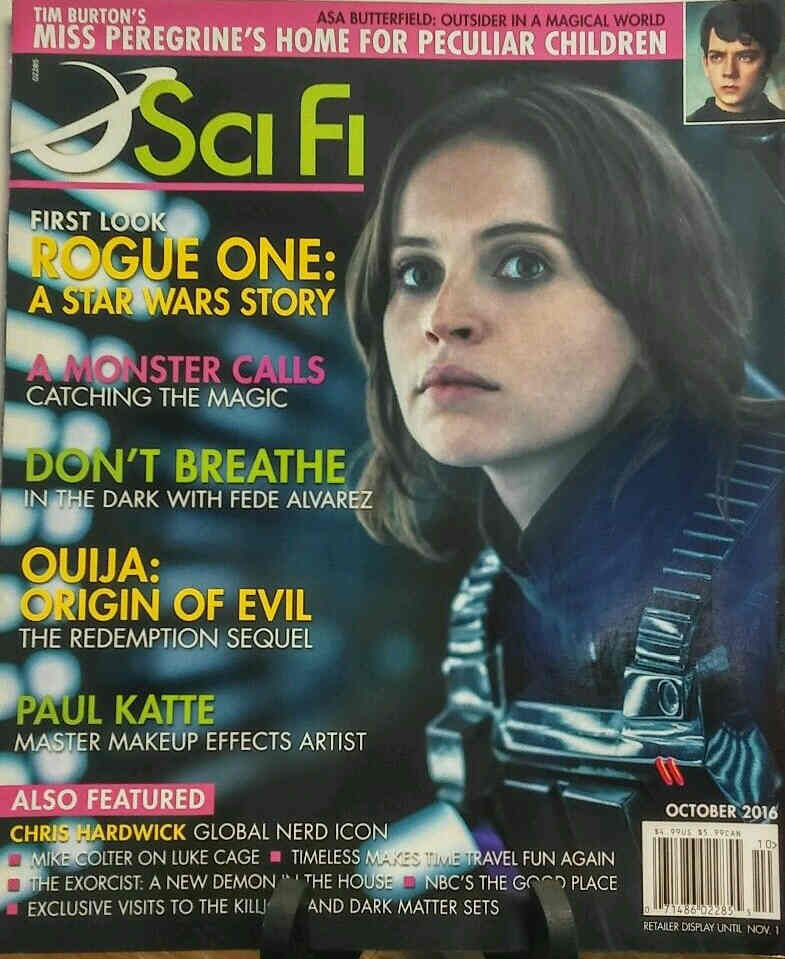 SCI FI magazine side cover October 2016