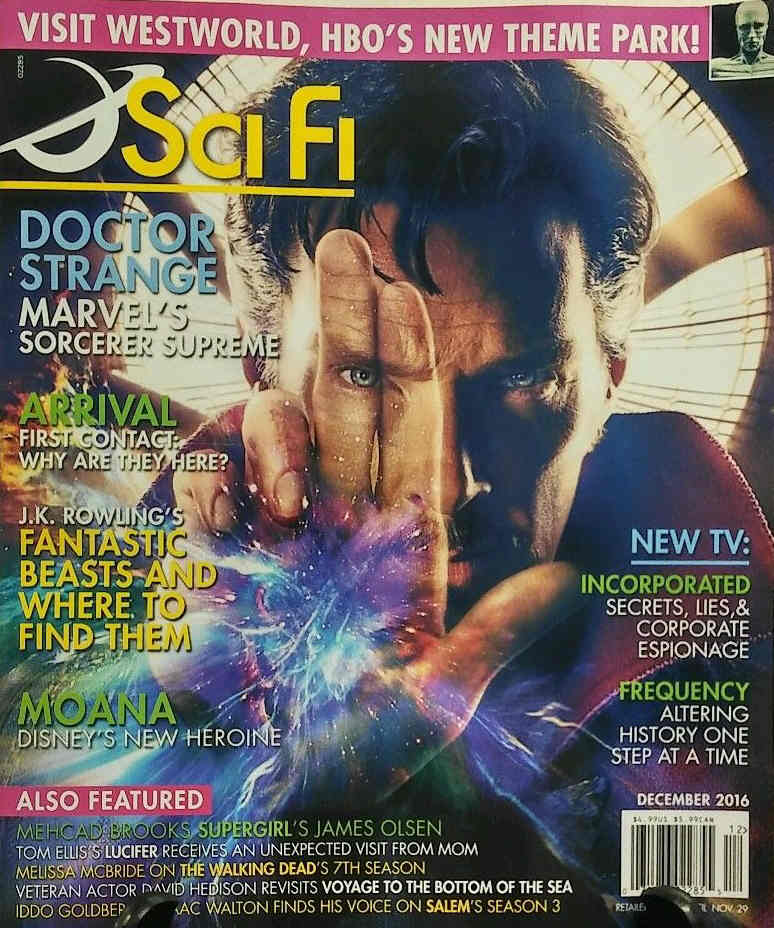 SCI FI magazine side cover December 2016