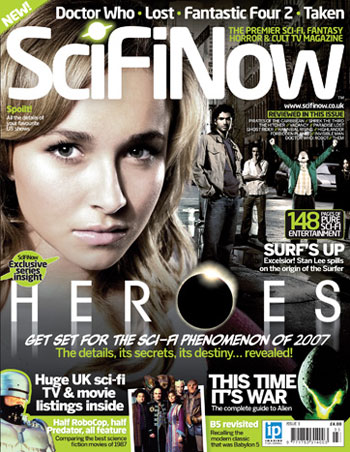 SciFiNow magazine side cover Issue 3  