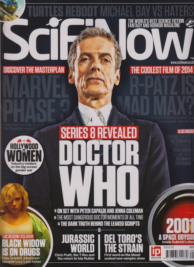 SciFiNow magazine side cover Issue 96 August 2014