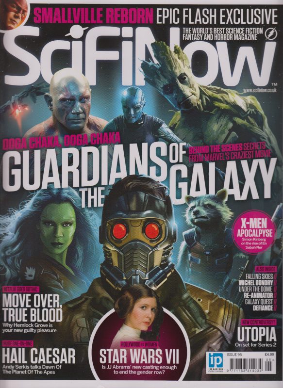SciFiNow magazine side cover Issue 95  