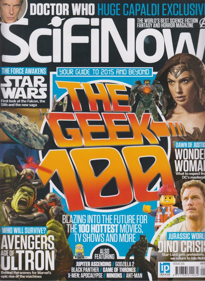 SciFiNow magazine side cover Issue 101  2015