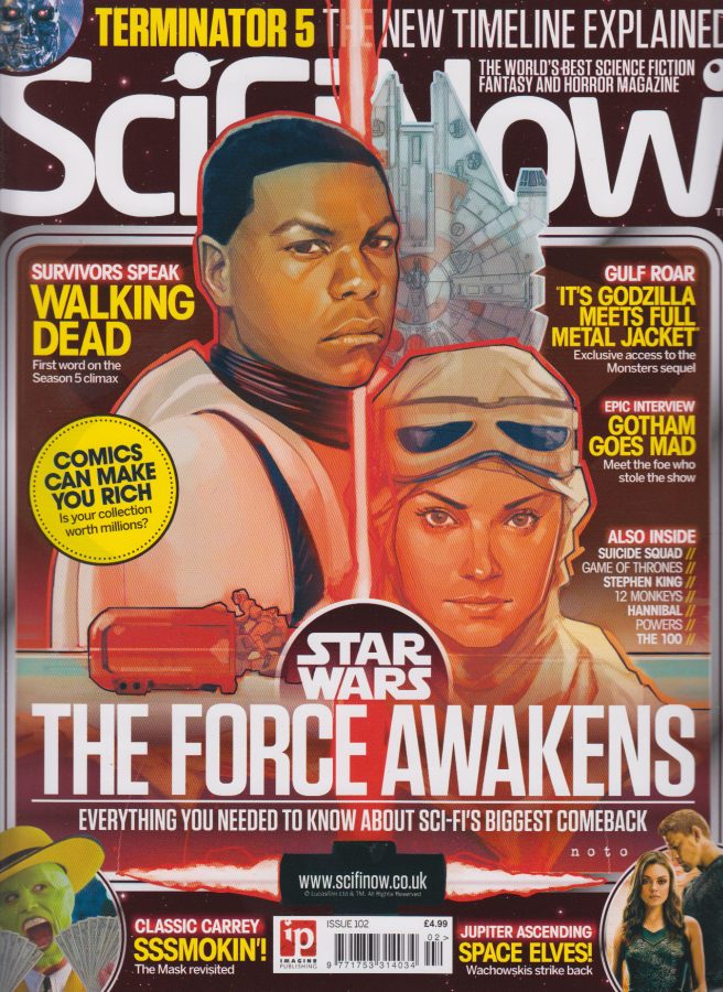 SciFiNow magazine side cover Issue 102  2015
