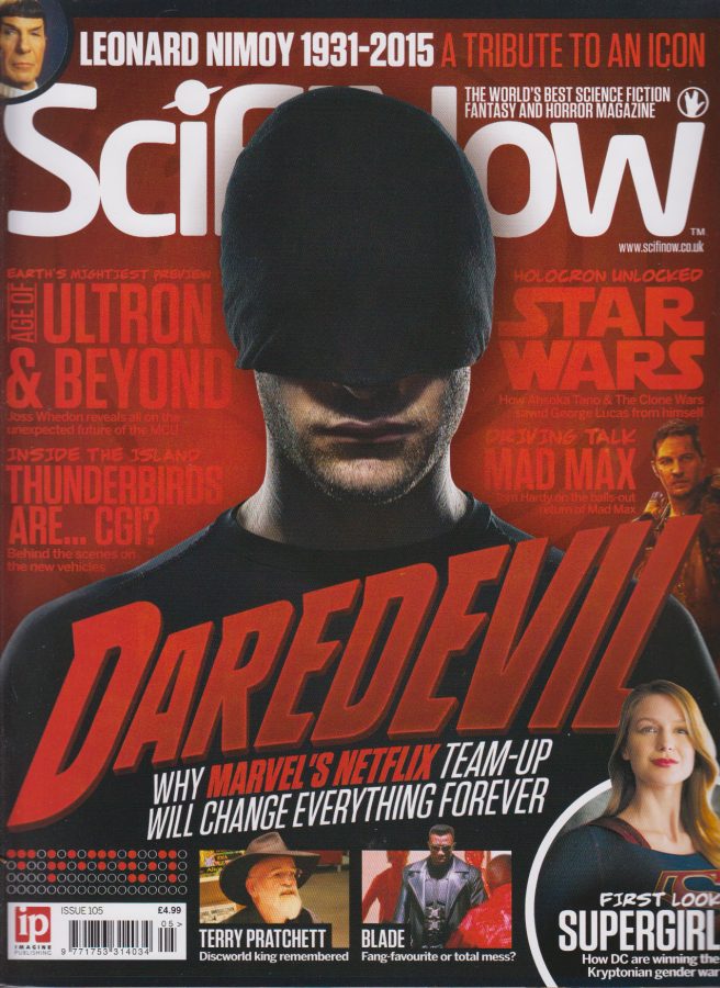 SciFiNow magazine side cover Issue 105  2015
