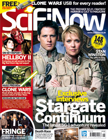 SciFiNow magazine side cover Issue 18  