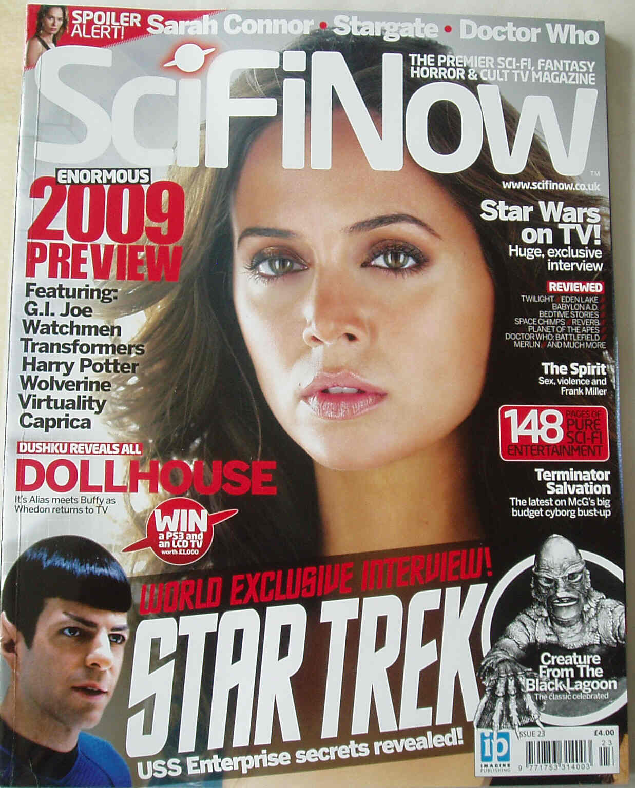 SciFiNow magazine side cover Issue 23  