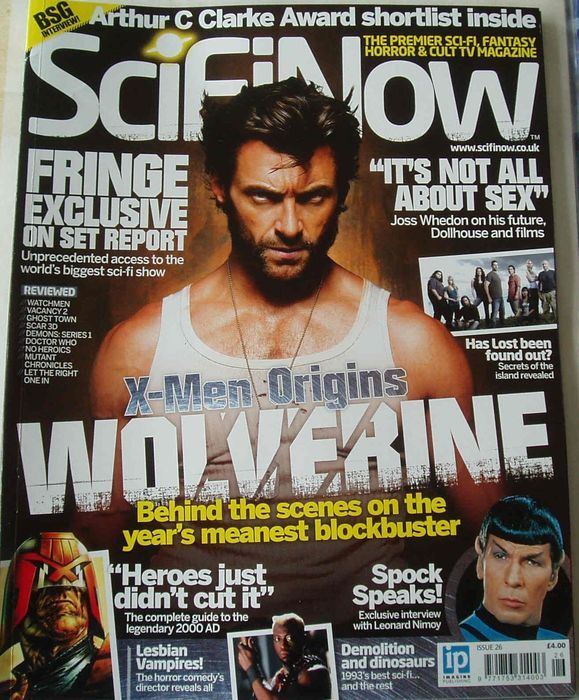 SciFiNow magazine side cover Issue 26  