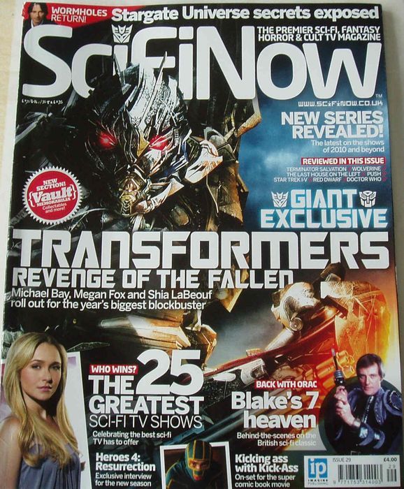 SciFiNow magazine side cover Issue 29  